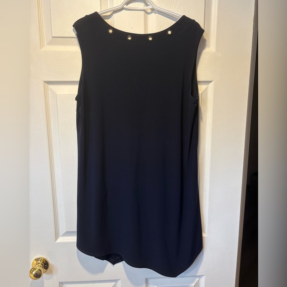 Joseph Ribkoff Navy Sleeveless Grommet Tunic – Size 16 - Picture 6 of 7